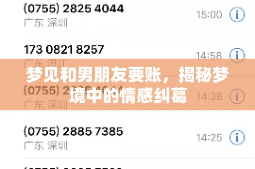 梦见和男朋友要账，揭秘梦境中的情感纠葛