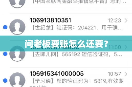 问老板要账怎么还要？