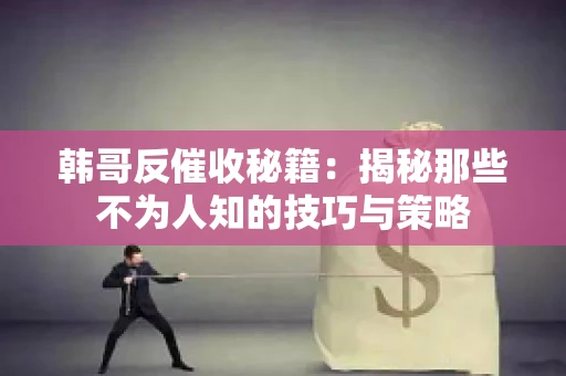 韩哥反催收秘籍：揭秘那些不为人知的技巧与策略